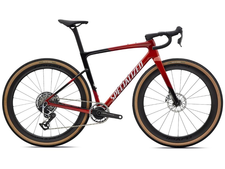 Specialized Crux 5 S-Level SRAM RED XPLR Gravelcykel Redwood Metallic/white