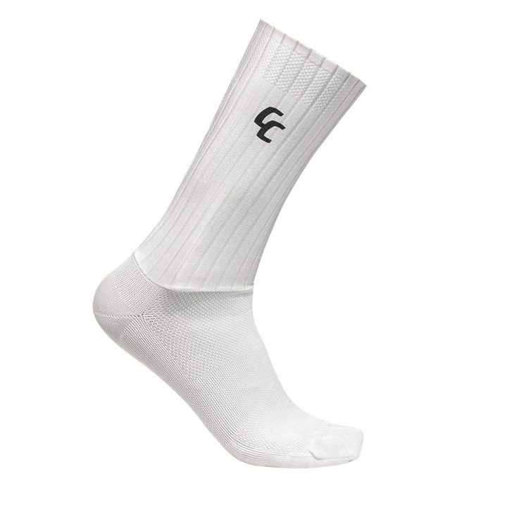CC Aero Socks Cykelstrumpor White i gruppen Kläder/skor/hjälm / Strumpor hos CykelCity (10828)