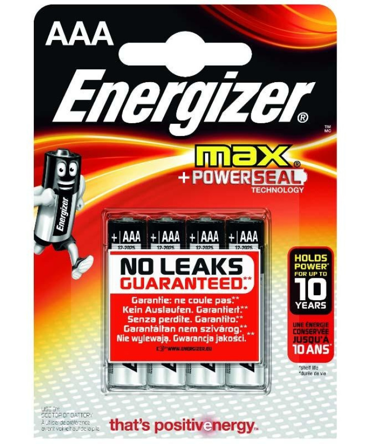 Energizer AAA batterier 4-Pack i gruppen Tillbehör / Batteri hos CykelCity (3080)