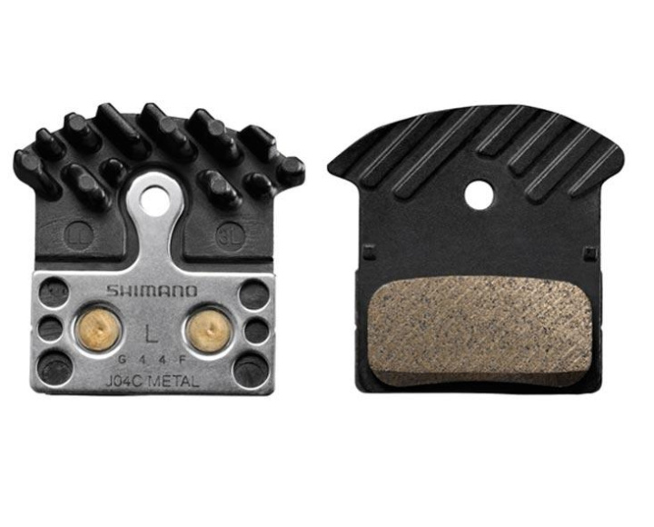 Shimano J04C-MF Metall Bromsbelägg Kylfläns i gruppen Komponenter / Bromsklossar / Skivbromsklossar hos CykelCity (46541)